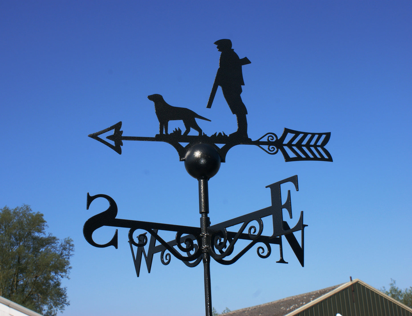 Weathervane Man & Dog (107)